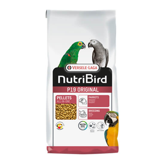 Versele Laga NUTRIBIRD Р19 Original - пълноценна екструдирана храна за големи папагали 10kg -  - Zoolink