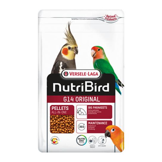 Versele Laga NUTRIBIRD G14 Original - пълноценна екструдирана храна за средни папагали 1kg -  - Zoolink