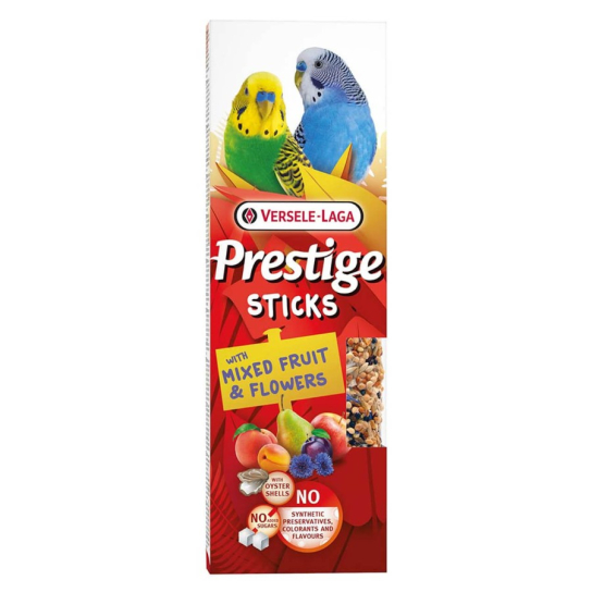 Versele Laga Sticks Budgies Fruits&Flowers - 2бр. стик за вълнисти папагали, Плодове и Цветя, 60г -  - Zoolink