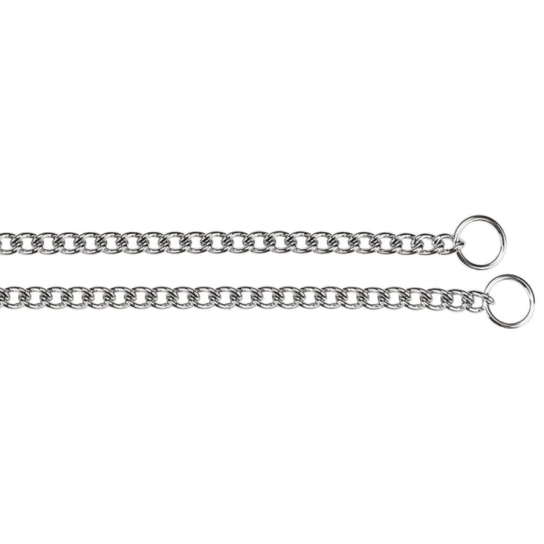 FERPLAST CHROME CS1676 - метален нашийник душач за куче - верига фина, 54см -  - Zoolink