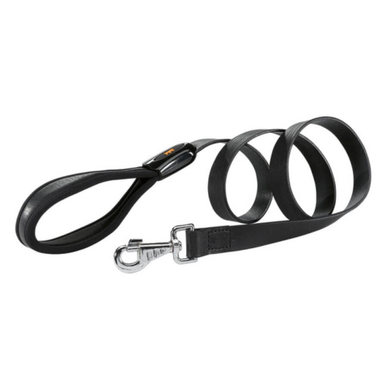FERPLAST GIOTTO G25/120 - повод за куче от естествена кожа, черен 25мм/120см -  - Zoolink