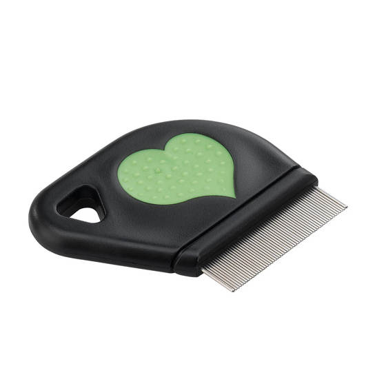 FERPLAST GRO 5812 - гребен против бълхи с метални зъбци за котки, 7х9х6.3 см -  - Zoolink