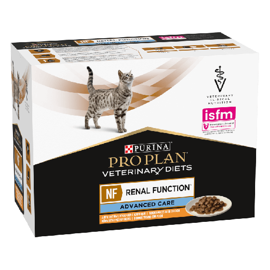 Purina Pro Plan Veterinary Diets NF - за котки с хронична бъбречна недостатъчност, пауч 10x85г -  - Zoolink
