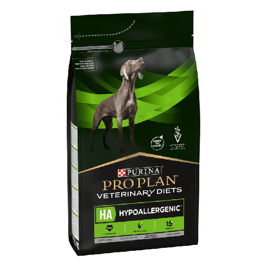 Purina Pro Plan Veterinary Diets HA - хипоалергенна, за кучета с хранителни алергии, 3кг -  - Zoolink