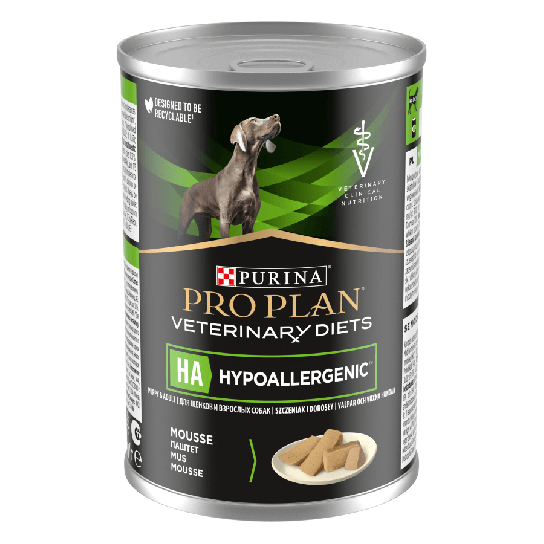 Purina Pro Plan Veterinary Diets HA - хипоалергенна, за кучета с хранителни алергии, пастет 370г -  - Zoolink