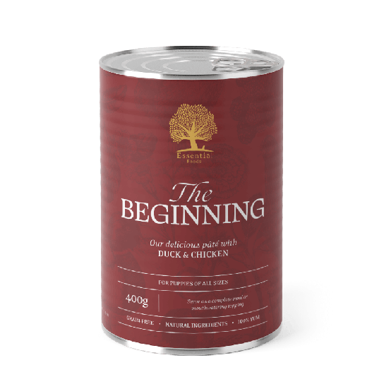 ESSENTIAL THE BEGINNING PATE - пастет за подрастващи кучета, с Пилешко и Патешко, 400г - - Zoolink ESSENTIAL THE BEGINNING PATE - пастет за подрастващи кучета, с Пилешко и Патешко, 400г - - Zoolink