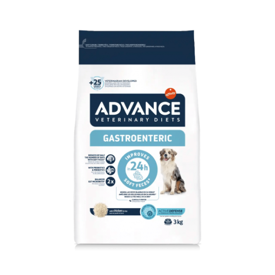 ADVANCE DOG VET DIETS GASTROENTERIC - за кучета със заболявания стомашно-чревни и панкреас, 3кг -  - Zoolink