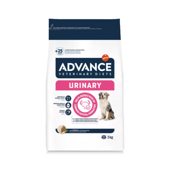 ADVANCE DOG VET DIETS URINARY - за кучета със заболявания на пикочните пътища, 3кг -  - Zoolink