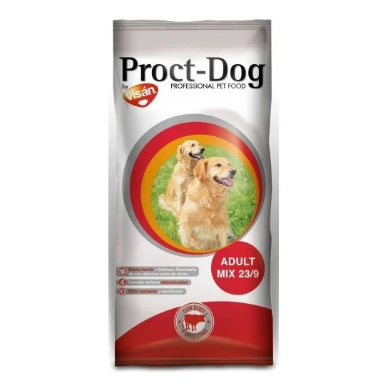 PROCT-DOG ADULT MIX - за пораснали кучета, средни породи, Говеждо и зеленчуци, 4кг -  - Zoolink