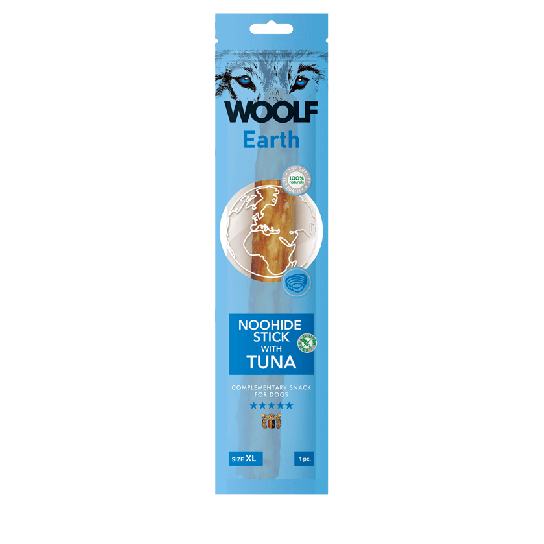 WOOLF EARTH NOOHIDE - XL лакомство за куче стик с риба тон, 85г - - Zoolink WOOLF EARTH NOOHIDE - XL лакомство за куче стик с риба тон, 85г - - Zoolink