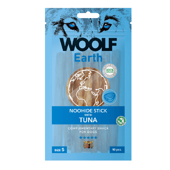 WOOLF EARTH NOOHIDE - S лакомство за куче стикчета с риба тон, 90г/опак. -  - Zoolink