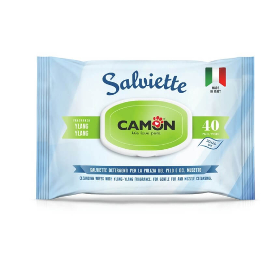 CAMON WIPES YLANG-YLANG - мокри кърпички с иланг-иланг, за куче/котка, 30х20см, 40бр. - - Zoolink CAMON WIPES YLANG-YLANG - мокри кърпички с иланг-иланг, за куче/котка, 30х20см, 40бр. - - Zoolink