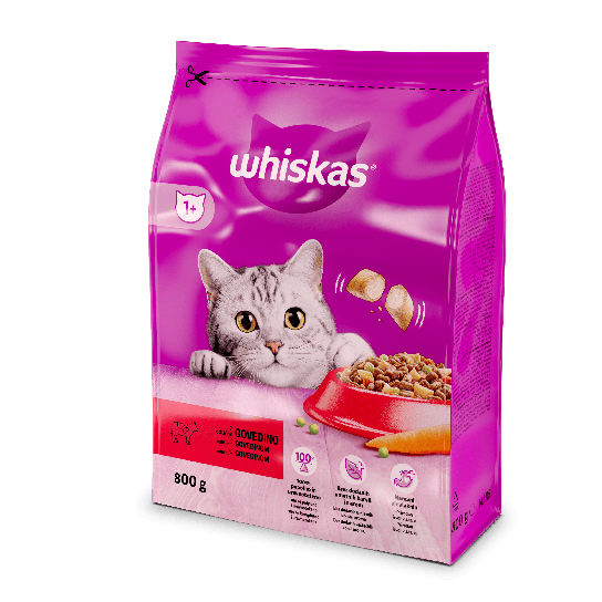 Whiskas Суха Храна с Говеждо 800г -  - Zoolink