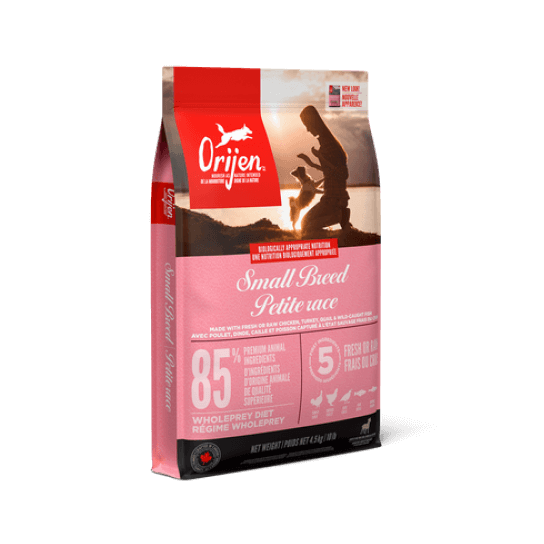 ORIJEN SMALL BREED - за кучета от малки породи, с пиле, пуйка, пъдпъдък, херинга, хек, 4.5кг - - Zoolink ORIJEN SMALL BREED - за кучета от малки породи, с пиле, пуйка, пъдпъдък, херинга, хек, 4.5кг - - Zoolink