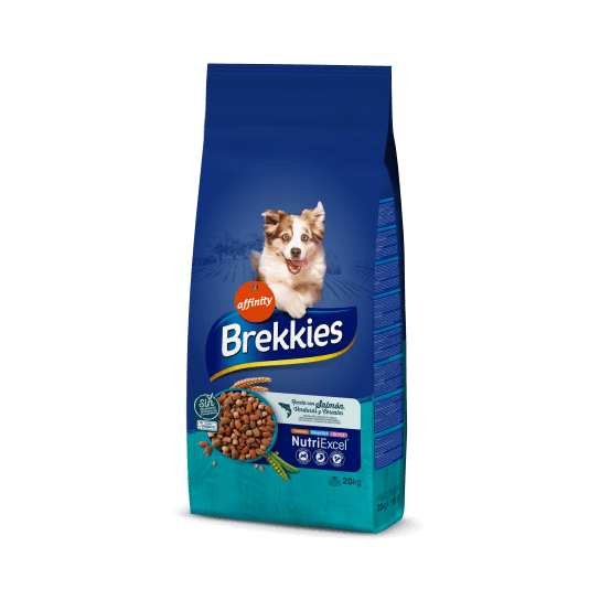 BREKKIES DOG FISH - за израснали кучета, със Сьомга и зеленчуци, 20кг -  - Zoolink