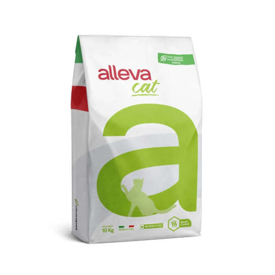 Храна за котки alleva holistic (adult cat) с океанска риба и с канабис сатива и алое вера, 10кг -  - Zoolink