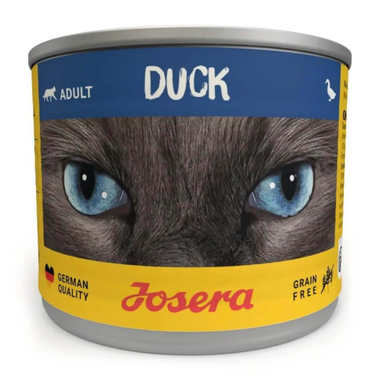 JOSERA CAT ADULT DUCK - за израснали котки  с Патешко, Пуешко и броколи, консерва 200 г -  - Zoolink