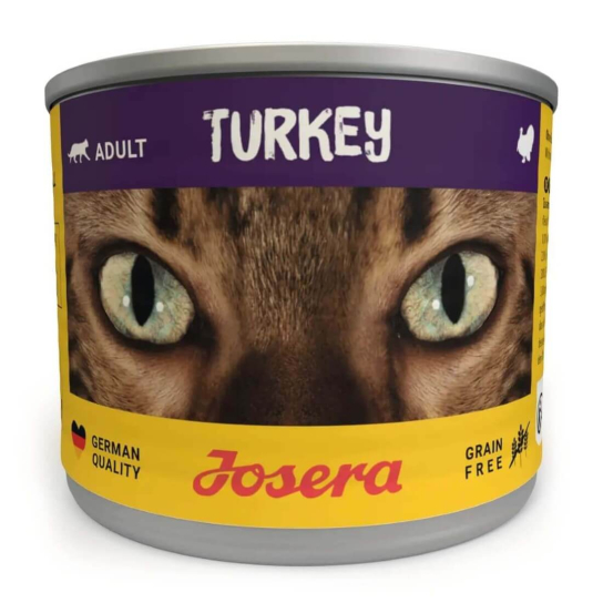 JOSERA CAT ADULT TURKEY - за израснали котки с Пуешко и Тиква, консерва 200 г -  - Zoolink
