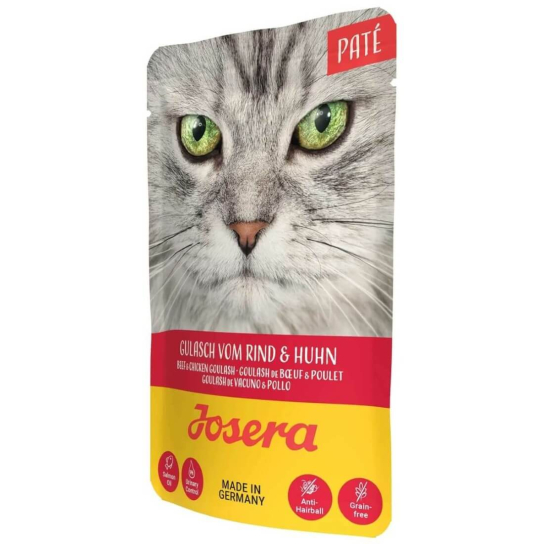 JOSERA CAT ADUL BEEF&CHICKEN GOULASH - пастет за котки с Говеждо и Пиле гулаш, пауч 85 г -  - Zoolink