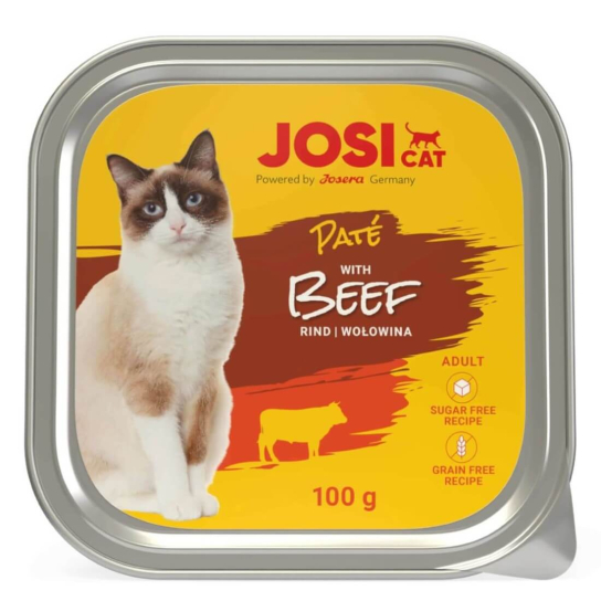 JOSI Cat ADULT BEEF - пастет за котки над 1г. с Говеждо, терин 100 г -  - Zoolink
