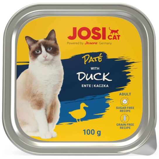 JOSI Cat ADULT DUCK - пастет за котки над 1г. с Патешко, терин 100 г -  - Zoolink