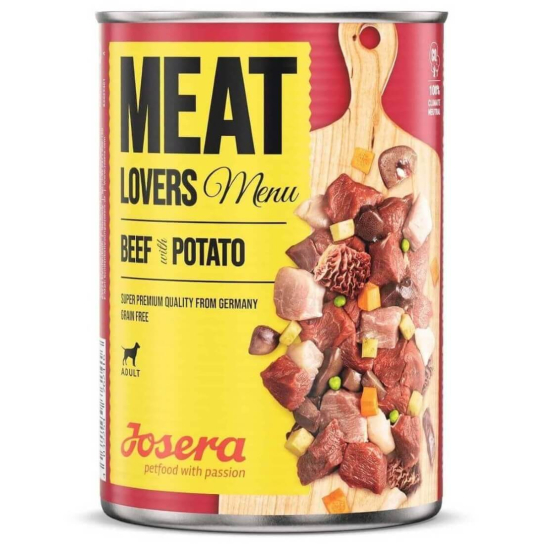 JOSERA DOG MEAT LOVERS MENU - за куче с Говеждо и Картоф, консерва 400 г -  - Zoolink