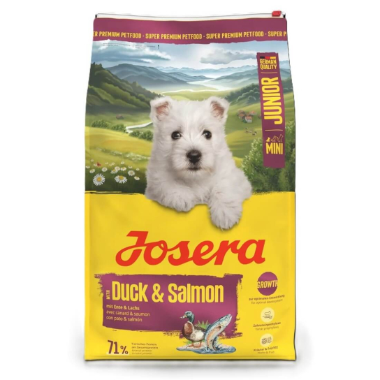 JOSERA JUNIOR MINI - за подрастващи кученца от малки породи с Патица и Сьомга, 10 кг -  - Zoolink