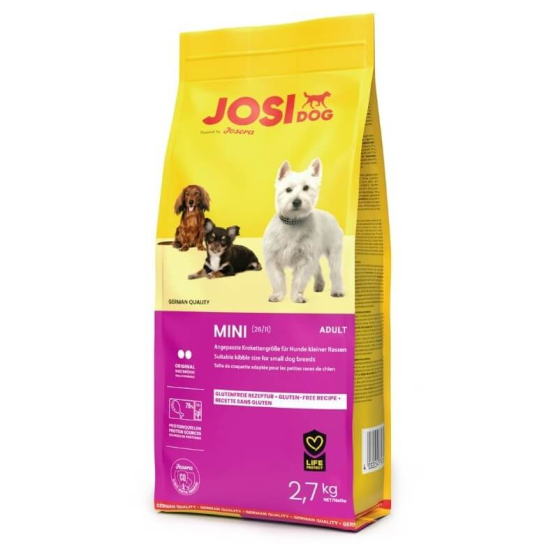 JOSI Dog MINI ADULT - за израснали кучета от малки породи, 2.7 кг -  - Zoolink