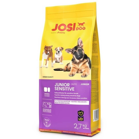 JOSI Dog JUNIOR SENSITIVE - за подрастващи кученца с чувсвителен стомах, 2.7 кг -  - Zoolink