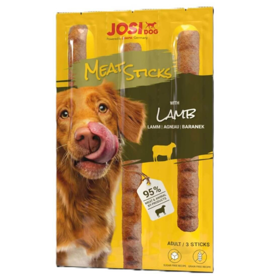 JOSI Dog MEAT STICKS LAMB - меки пръчици за куче с Агнешко, 33 г -  - Zoolink