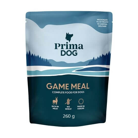PRIMA DOG GAME MEAL - за кучета с Дивечово месо, пауч 260 г -  - Zoolink
