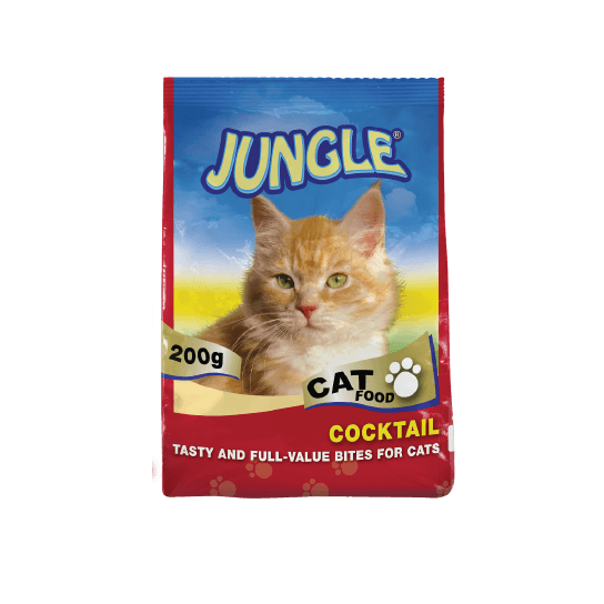 JUNGLE CAT COCKTAIL - суха храна за израснали котки, 200 г -  - Zoolink