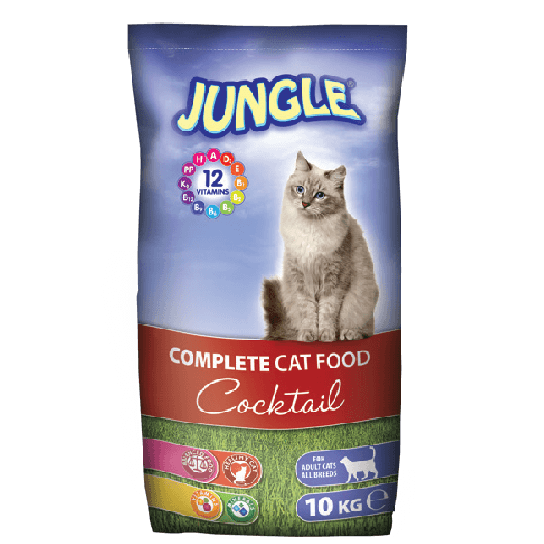 JUNGLE COMPLETE CAT FOOD COCKTAIL - суха храна за израснали котки, 10 кг -  - Zoolink