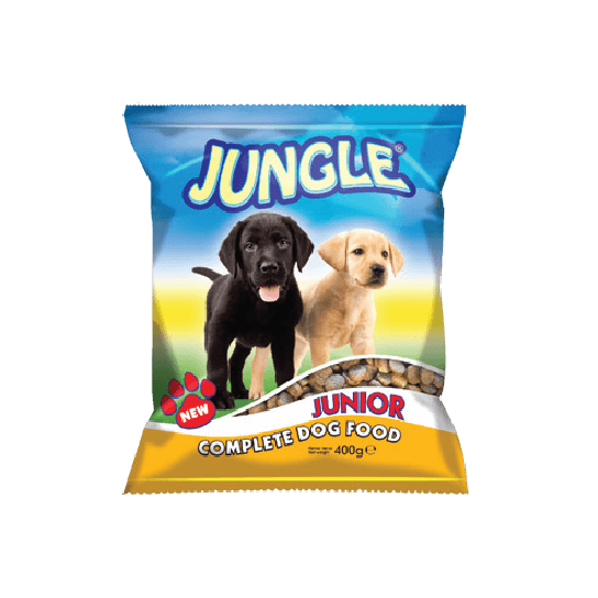 JUNGLE JUNIOR COMPLETE DOG FOOD - суха храна за подрастващи кученца, 400 г -  - Zoolink