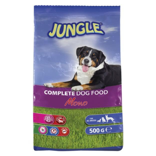 JUNGLE COMPLETE DOG FOOD MONO - суха храна за израснали кучета, 500 г -  - Zoolink