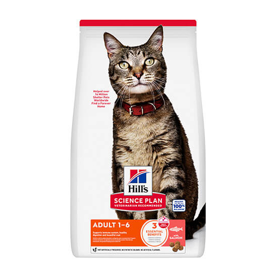 Hill’s SP Feline Adult Salmon - за котки от 1 до 6 г., Сьомга, 1.5 кг -  - Zoolink