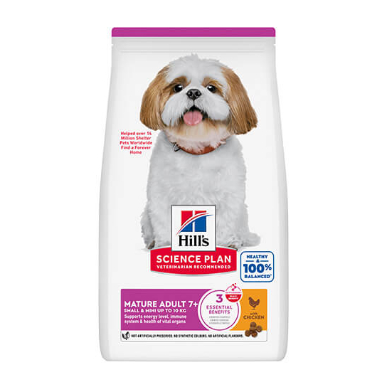 Hill’s SP Canine Mature Small&Mini Chicken - за кучета до 10 кг и възраст над 7г., Пиле, 3 кг -  - Zoolink
