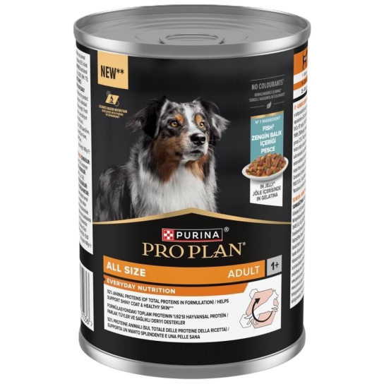 Purina Pro Plan Adult - за израснали кучета, с Риба, консерва 400г -  - Zoolink