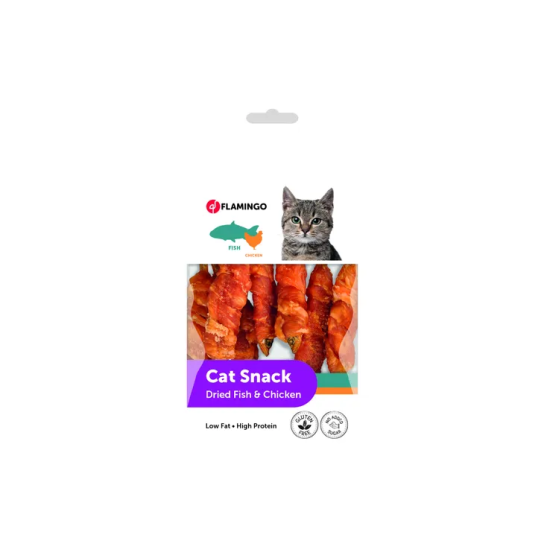 Flamingo лакомство за котка от сушени риби и пиле 50 гр -  - Zoolink