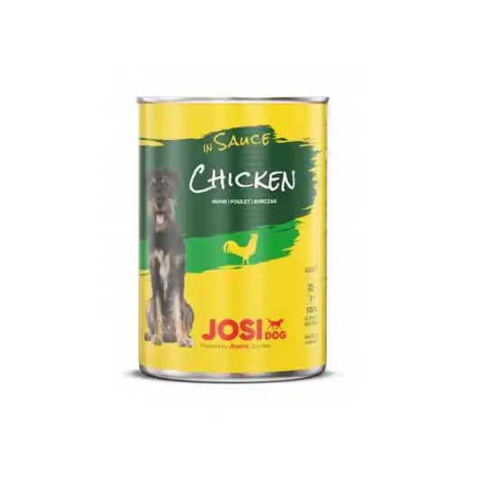JOSI Dog ADULT CHICKEN - за израснали кучета, Пиле в сос, консерва 415 г -  - Zoolink