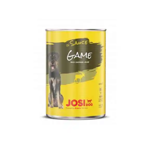 JOSI Dog ADULT GAME - за израснали кучета, Дивеч в сос, консерва 415 г -  - Zoolink