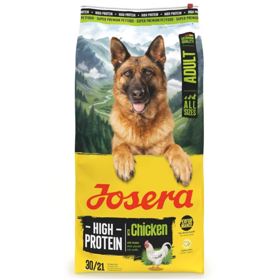 JOSERA DOG HIGH PROTEIN ADULT - високопротеинова за кучета с повишена активност с Пиле, 12.5 кг -  - Zoolink