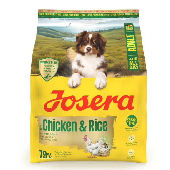 JOSERA DOG ADULT - за кучета от всички породи с Пиле и Ориз, 900 г -  - Zoolink