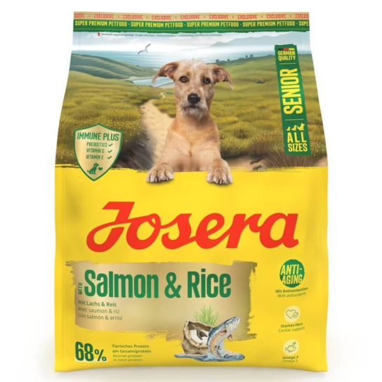 JOSERA DOG SENIOR - за кучета в напредна възраст със Сьомга и Ориз, 12.5 кг -  - Zoolink