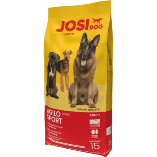 JOSI Dog ADULT AGILO SPORT - за активни атлетични израснали кучета, 15 кг -  - Zoolink