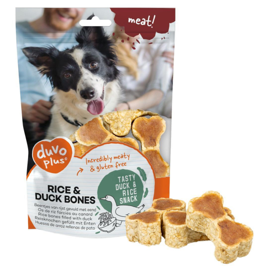 Duvo Rice & Duck bones лакомство за кучета 150гр. - - Zoolink Duvo Rice & Duck bones лакомство за кучета 150гр. - - Zoolink