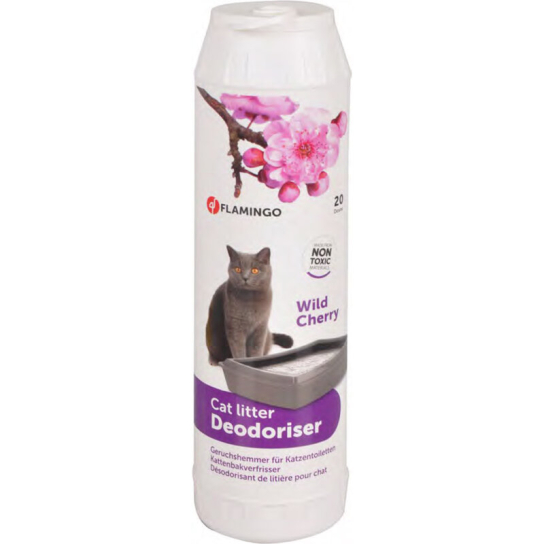 FLAMINGO WILD CHERRY - ароматизатор за котешка тоалетна, Цвят на дива череша, 750г -  - Zoolink