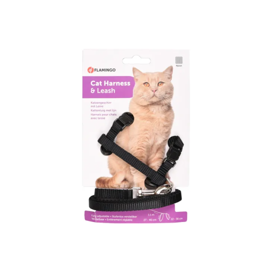 Flamingo нагръдник за котка с повод 110см. - Аксесоари за Котки - Zoolink Flamingo нагръдник за котка с повод 110см. - Аксесоари за Котки - Zoolink