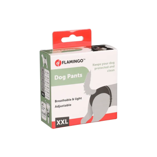 Flamingo гащички за куче черни xxl - - Zoolink Flamingo гащички за куче черни xxl - - Zoolink