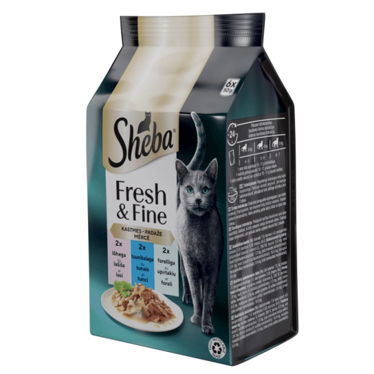 Sheba Пауч Мини с Риба в сос грейви, 6x50г -  - Zoolink